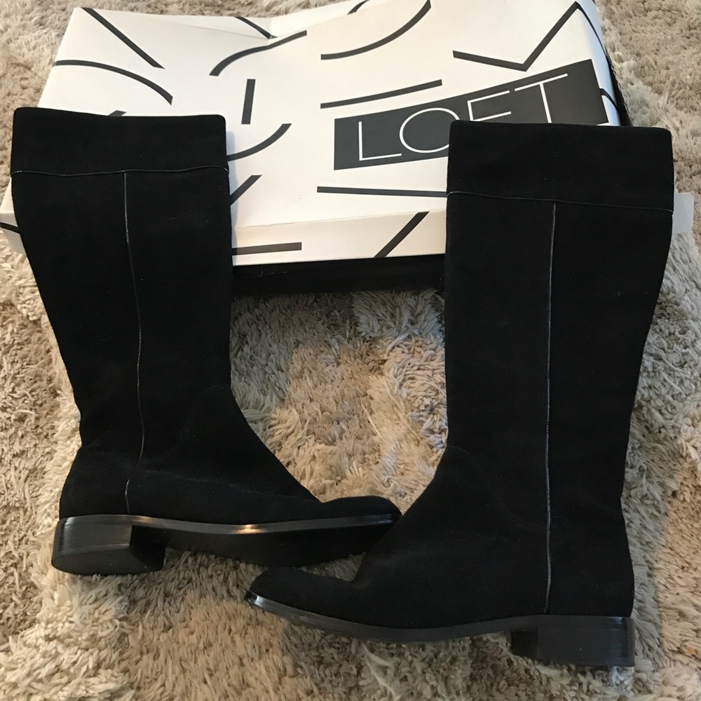 Loft Black suede boots